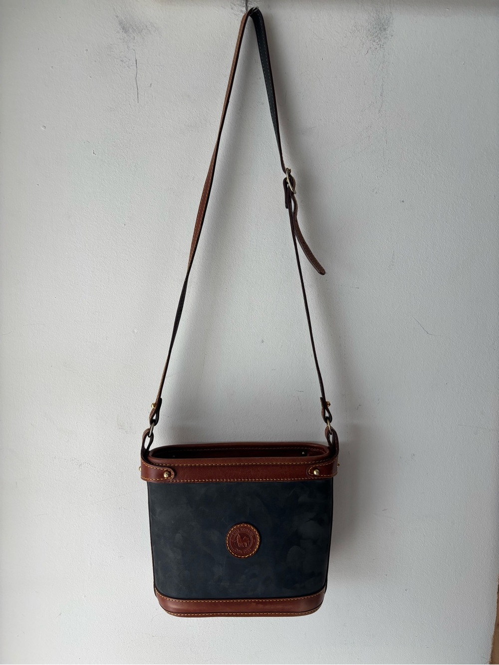 Los Robles Polo Time Leather Suede Crossbody Bag